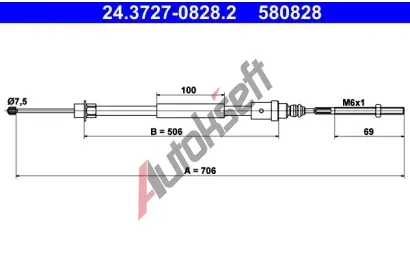ATE Ta�n� lanko - parkovac� brzda AT 580828, 24.3727-0828.2