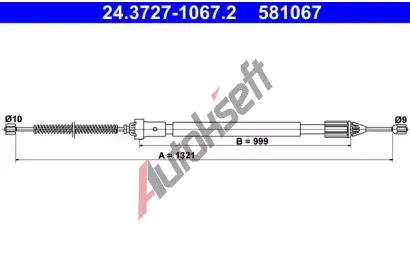 ATE Tan lanko - parkovac brzda AT 581067, 24.3727-1067.2