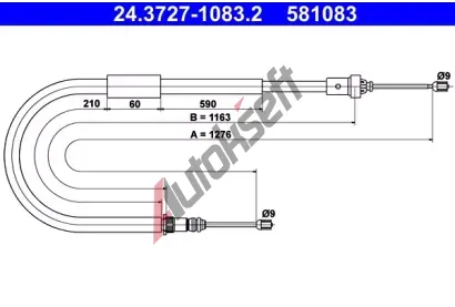 ATE Ta�n� lanko - parkovac� brzda AT 581083, 24.3727-1083.2