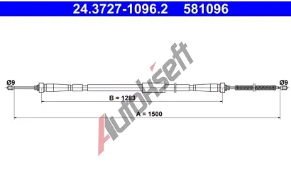 ATE Ta�n� lanko parkovac� brzdy AT 581096, 24.3727-1096.2