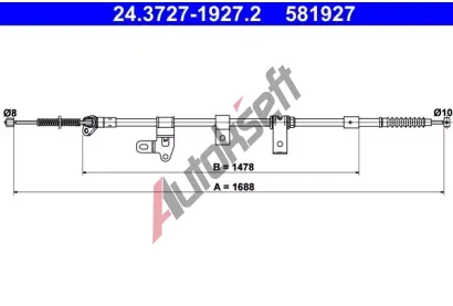ATE Ta�n� lanko - parkovac� brzda AT 581927, 24.3727-1927.2
