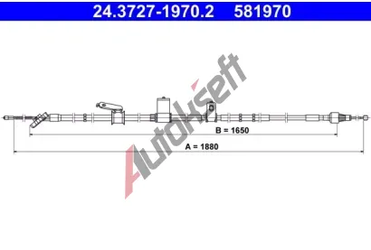 ATE Ta�n� lanko parkovac� brzdy AT 581970, 24.3727-1970.2