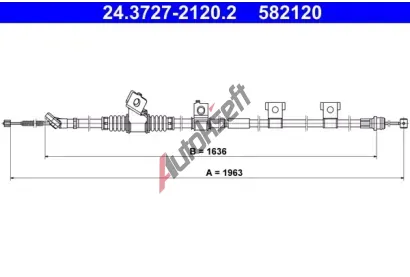 ATE Ta�n� lanko parkovac� brzdy AT 582120, 24.3727-2120.2
