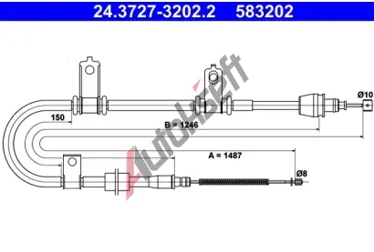 ATE Ta�n� lanko - parkovac� brzda AT 583202, 24.3727-3202.2