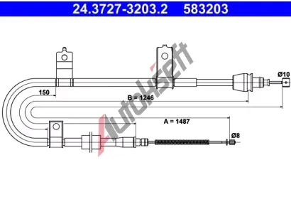 ATE Ta�n� lanko - parkovac� brzda AT 583203, 24.3727-3203.2