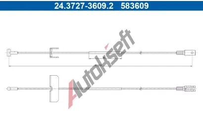 ATE Ta�n� lanko parkovac� brzdy AT 583609, 24.3727-3609.2