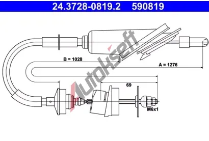 ATE Ta�n� lanko - ovl�d�n� spojky AT 590819, 24.3728-0819.2