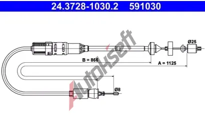 ATE Tan lanko - ovldn spojky AT 591030, 24.3728-1030.2