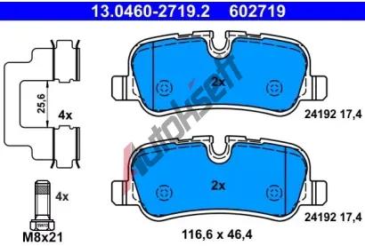 ATE Sada brzdovch destiek AT 24192, AT 602719
