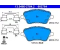 Sada brzdovch destiek ATE ‐ AT 602784