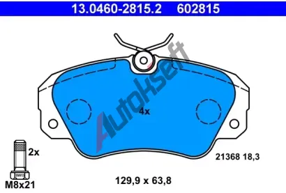ATE Sada brzdovch destiek AT 602815, AT 21368