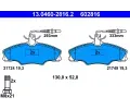 Sada brzdovch destiek ATE ‐ AT 602816