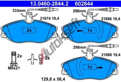 ATE Sada brzdovch destiek AT 21886, AT 602844