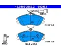 Sada brzdovch destiek ATE ‐ AT 602963