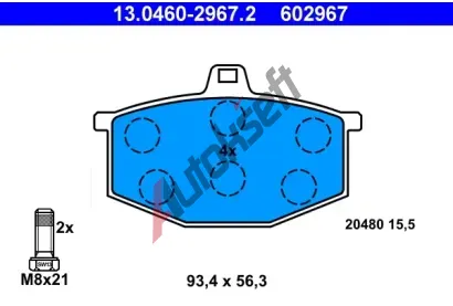 ATE Sada brzdov�ch desti�ek AT 20480, AT 602967