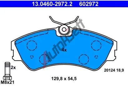 ATE Sada brzdovch destiek AT 20124, AT 602972