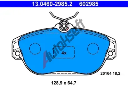 ATE Sada brzdovch destiek AT 20164, AT 602985