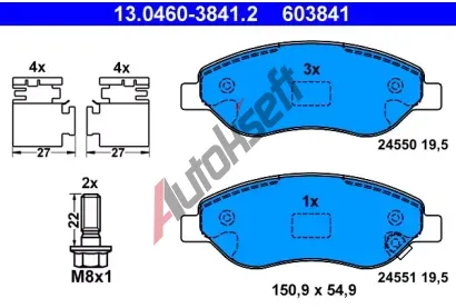 ATE Sada brzdovch destiek AT 24551, AT 603841