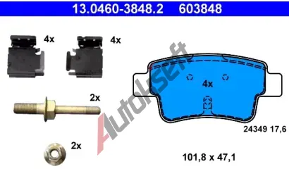 ATE Sada brzdovch destiek AT 24349, AT 603848