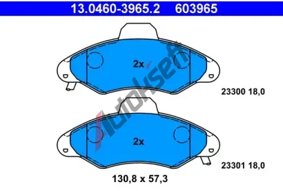 ATE Sada brzdovch destiek AT 23301, AT 603965