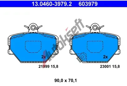 ATE Sada brzdovch destiek AT 23001, AT 603979
