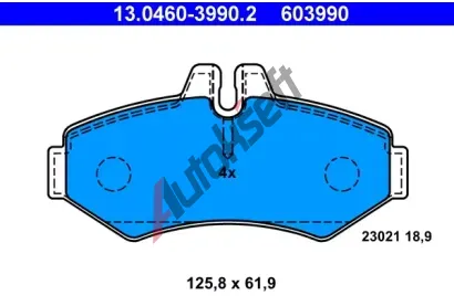 ATE Sada brzdovch destiek AT 23021, AT 603990