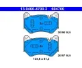 Sada brzdovch destiek ATE ‐ AT 604700