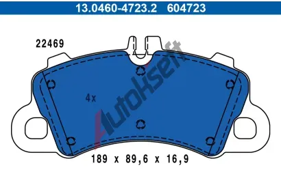 ATE Sada brzdovch destiek AT 604723, 13.0460-4723.2