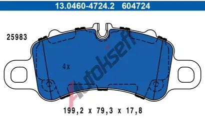 ATE Sada brzdov�ch desti�ek AT 604724, 13.0460-4724.2