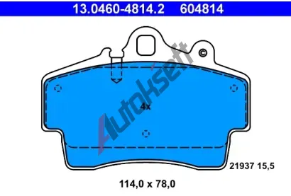 ATE Sada brzdovch destiek AT 21937, AT 604814