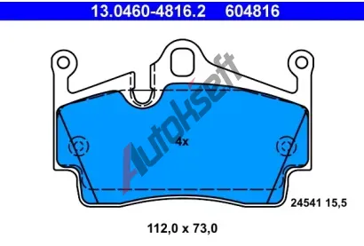 ATE Sada brzdovch destiek AT 24541, AT 604816