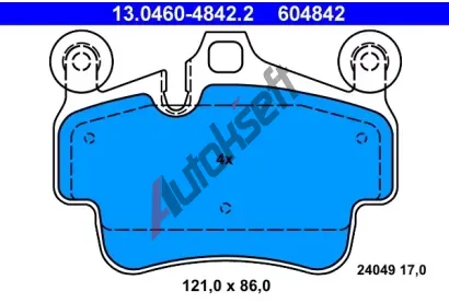 ATE Sada brzdovch destiek AT 24049, AT 604842