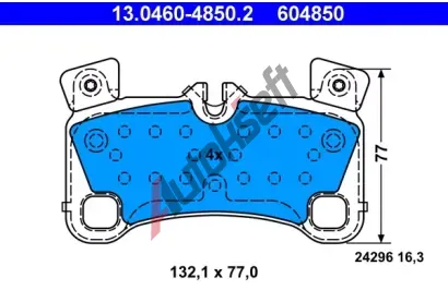 ATE Sada brzdovch destiek AT 24296, AT 604850