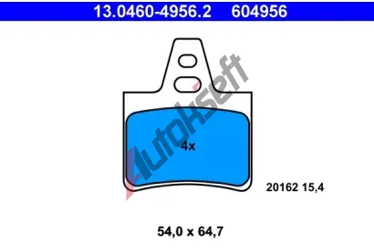 ATE Sada brzdovch destiek AT 20162, AT 604956