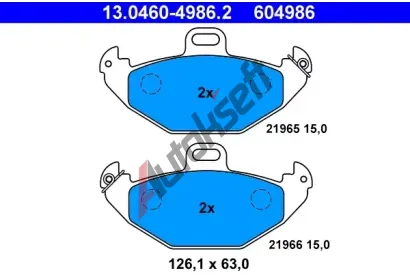 ATE Sada brzdovch destiek AT 21966, AT 604986