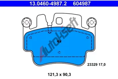 ATE Sada brzdovch destiek AT 23329, AT 604987