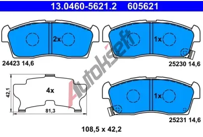 ATE Sada brzdovch destiek AT 24423, AT 605621