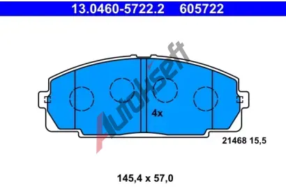 ATE Sada brzdovch destiek AT 21468, AT 605722