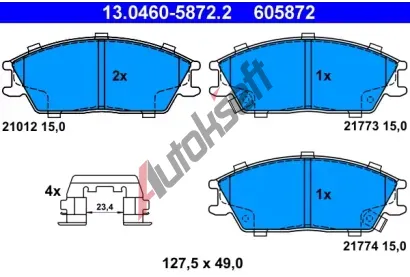 ATE Sada brzdovch destiek AT 21774, AT 605872