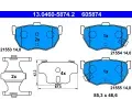 Sada brzdovch destiek ATE ‐ AT 605874