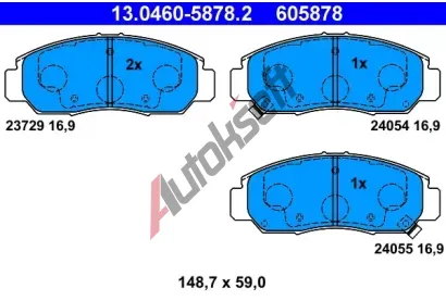 ATE Sada brzdovch destiek AT 24055, AT 605878
