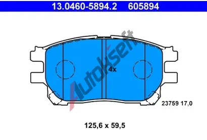 ATE Sada brzdovch destiek AT 605894, AT 23759