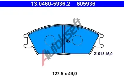 ATE Sada brzdovch destiek AT 21012, AT 605936