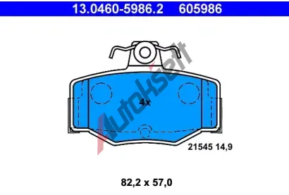 ATE Sada brzdovch destiek AT 21545, AT 605986