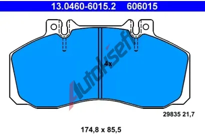 ATE Sada brzdovch destiek AT 29835, AT 606015