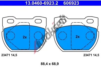 ATE Sada brzdovch destiek AT 23471, AT 606923