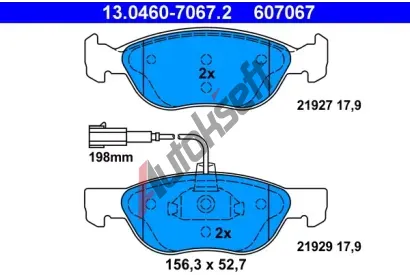 ATE Sada brzdovch destiek AT 21927, AT 607067