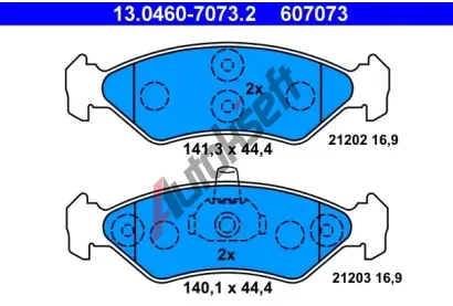 ATE Sada brzdovch destiek AT 21202, AT 607073