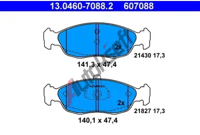 ATE Sada brzdovch destiek AT 21430, AT 607088