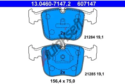 ATE Sada brzdovch destiek AT 21284, AT 607147